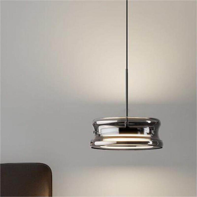 卧室床头玻璃小吊灯全光谱护眼轻奢极简意式现代简约大气高级灯具