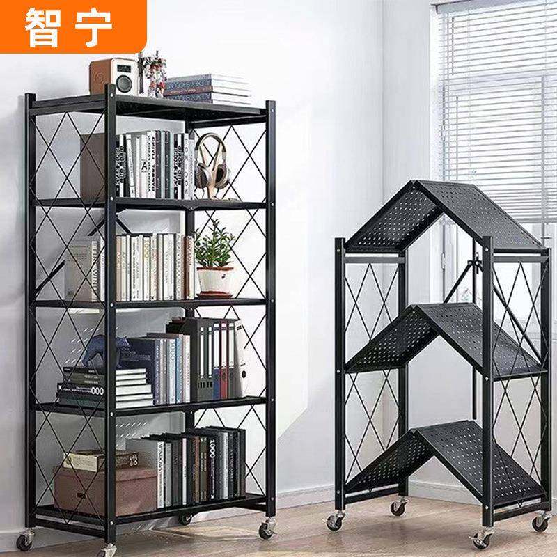 免安装折叠置物架厨房微波炉烤箱储物架阳台多层收纳移动架子,收纳整理,烫衣板及配件,淘宝优惠券,粉丝福利购,淘宝优惠卷