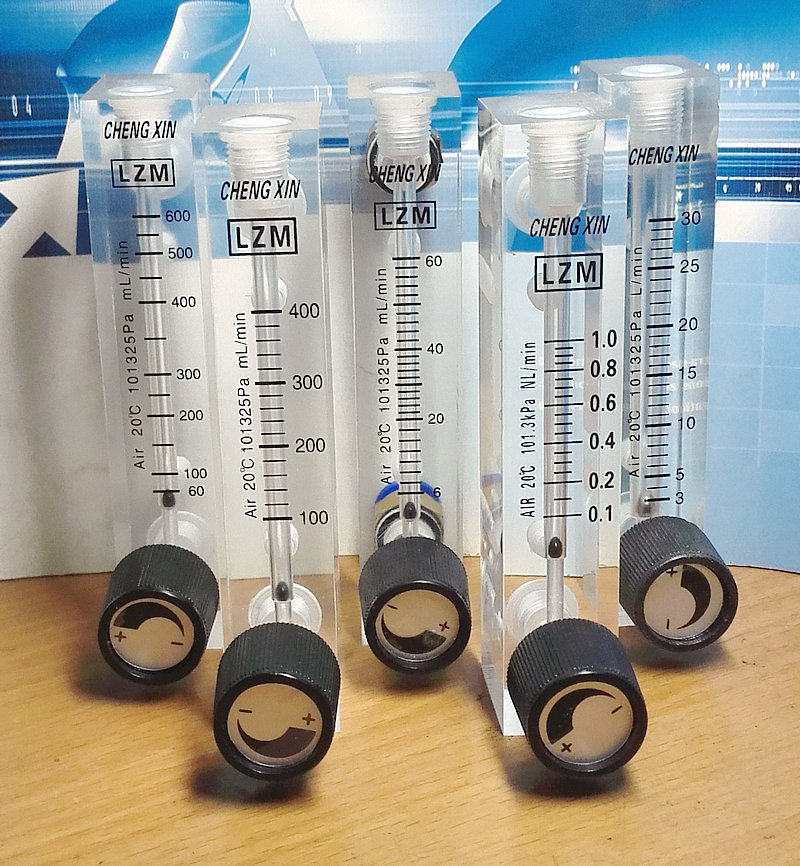 LZM-6T空气浮子流量计小面板式可调节小流量计快速接头连接