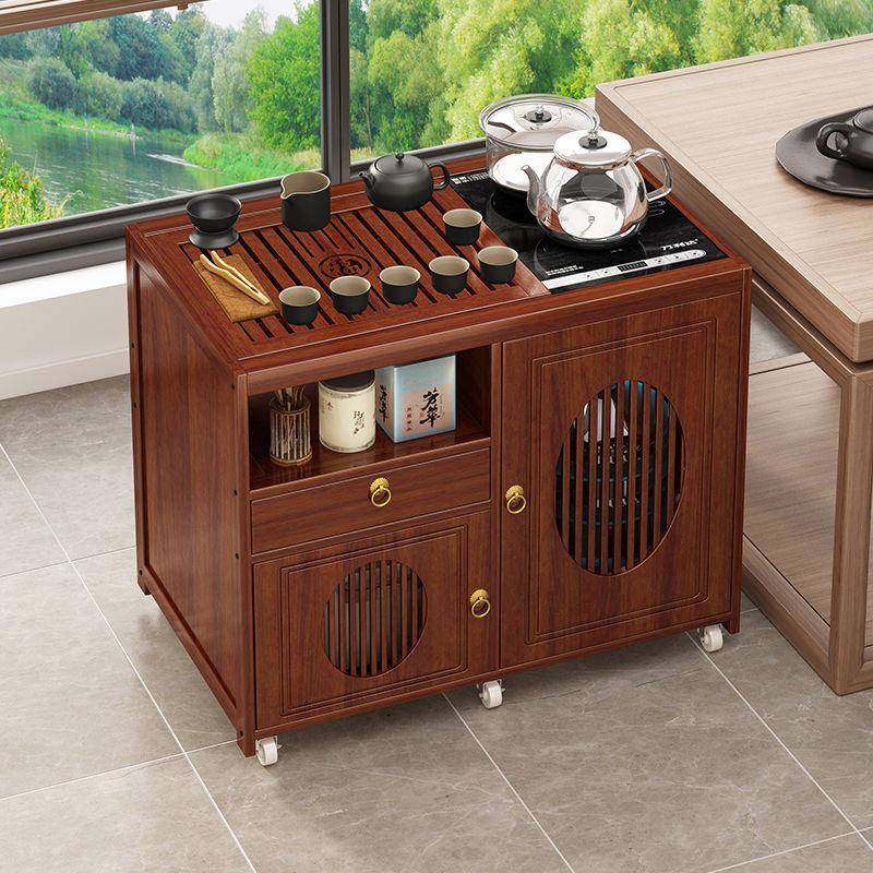移动茶桌小茶台烧水壶一体家用茶水柜茶车阳台实木茶几煮泡茶桌子,纺织面料/辅料/配套,纺织机械配件,淘宝优惠券,粉丝福利购,淘宝优惠卷