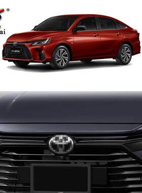 适用于丰田23款YarisAtiv改装前保险杠车标专用中网装饰亮条