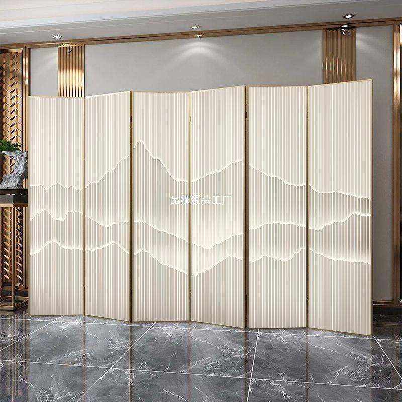铝合金新中式屏风隔断客厅遮挡折叠移动办公室公司酒店茶室装饰,纺织面料/辅料/配套,纺织机械配件,淘宝优惠券,粉丝福利购,淘宝优惠卷