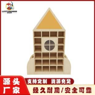 实木客厅组合置物柜儿童书架玩具二合一收纳架宝宝绘本玩具收纳柜