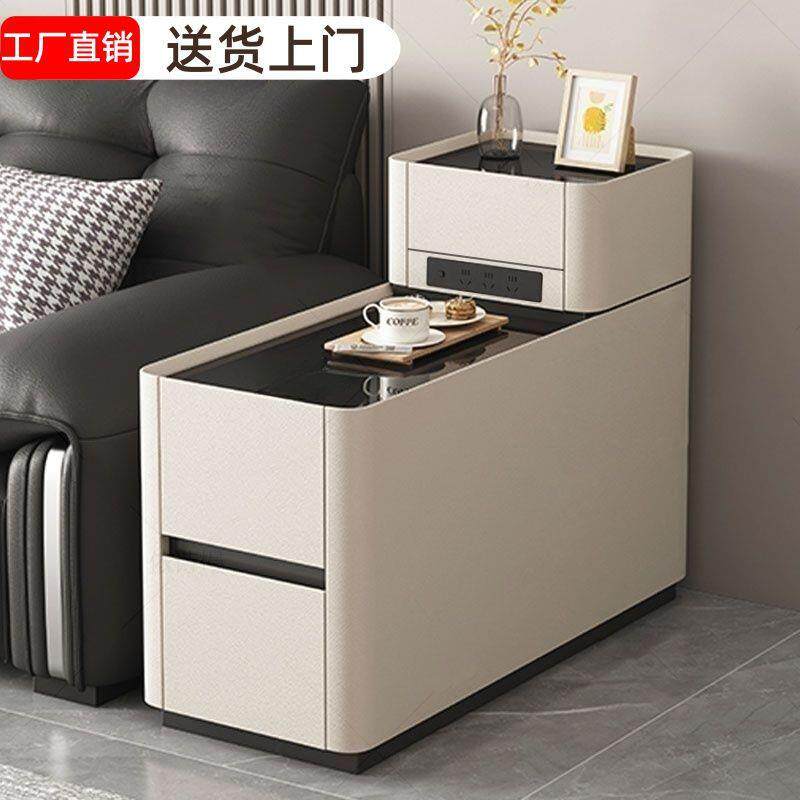 智能沙发边柜小户型客厅现代简约多功能侧边几柜隔断扶手柜收纳柜