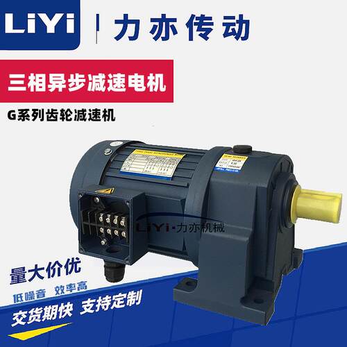LYGV28刹车减速马达GV28单相减速电机GV28-300-0.1KW电机