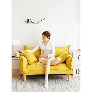 日式懒人沙发双人榻榻米沙发床软卧室小户型沙发可折叠多功能