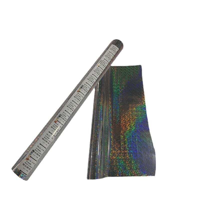 银大碎点烫金纸库尔兹电化铝打印膜PVC镭射胶片塑胶布料无纺布
