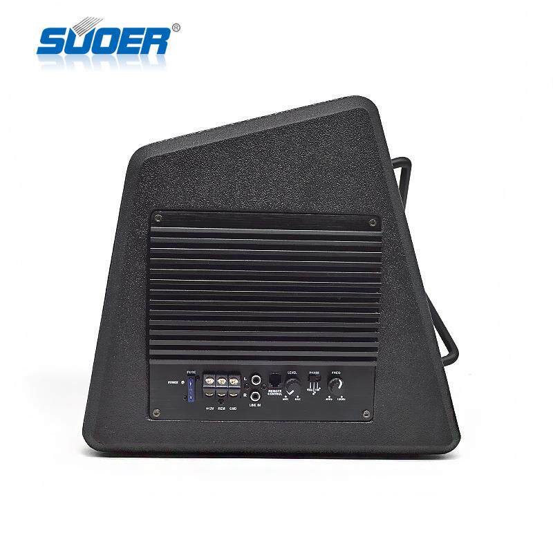 汽车音响改装梯形炮suoer索尔12v10寸大功率有源低音炮带功放板
