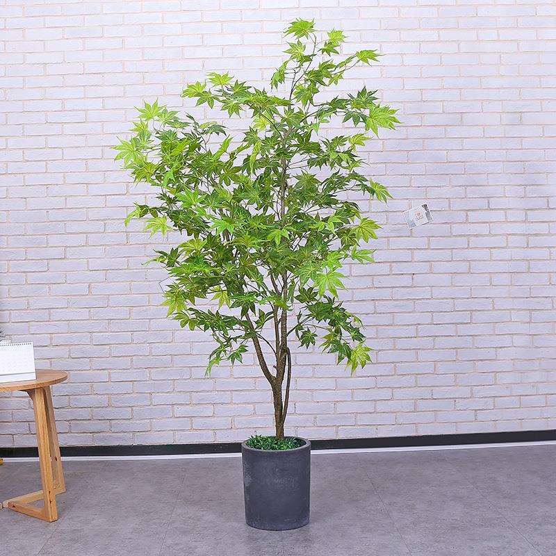 仿真植物树红枫大型北欧落地盆栽室内植物装饰品假盆景绿植摆件树