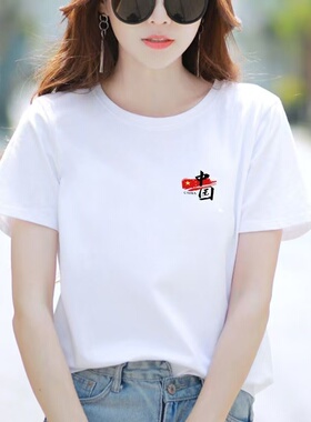 纯棉重磅潮牌印花短袖T恤衫男女夏季新款宽松美式半袖上衣6