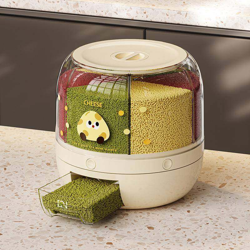 米桶分格旋转五谷杂粮多格收纳盒家用防虫防潮储米箱按压米缸,工业油品/胶粘/化学/实验室用品,其他实验室设备,淘宝优惠券,粉丝福利购,淘宝优惠卷