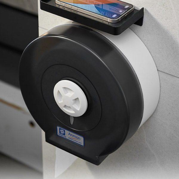 Anmon酒店卫生间大卷纸架免打孔大盘纸架厕所大卷筒纸架大卷纸盒,家装主材,卷纸器/纸巾架,淘宝优惠券,粉丝福利购,淘宝优惠卷