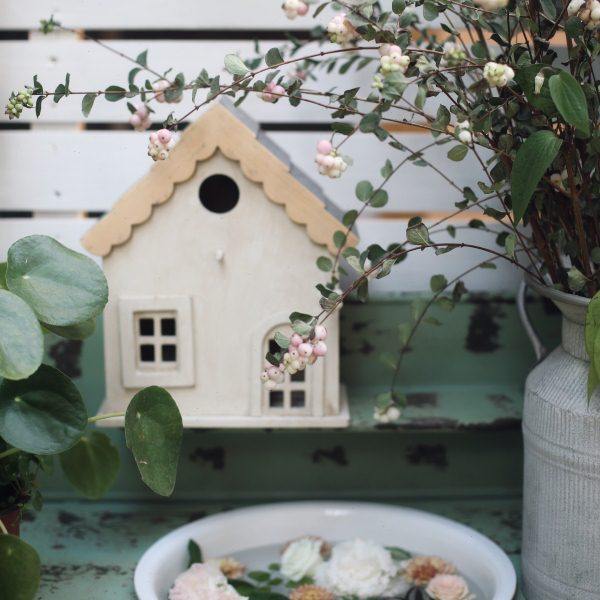 复古白色小房子木头鸟巢家居装饰鸟窝摆件花园杂货鸟屋庭院挂饰,家居饰品,落地摆件,淘宝优惠券,粉丝福利购,淘宝优惠卷