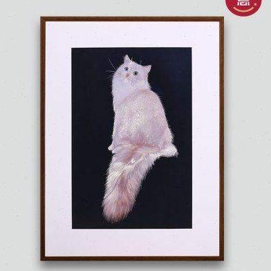 铜雕画师傅手工錾刻《萌萌猫》客厅餐厅玄关背景墙现代简约装饰画,家居饰品,铜雕画,淘宝优惠券,粉丝福利购,淘宝优惠卷