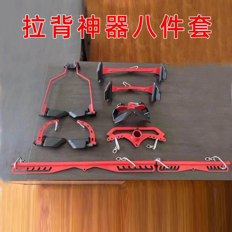 产地健身把手杠铃配件健身杠铃夹可调划船拉背把手