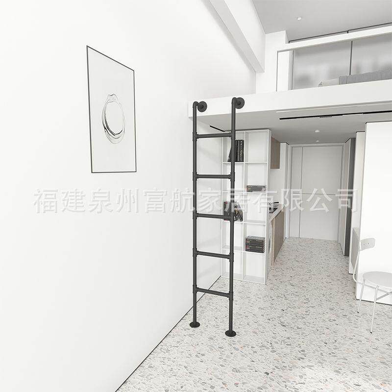 梯子家用楼梯学生宿舍上下床双层床阁楼楼梯幼儿园直梯爬梯工业风