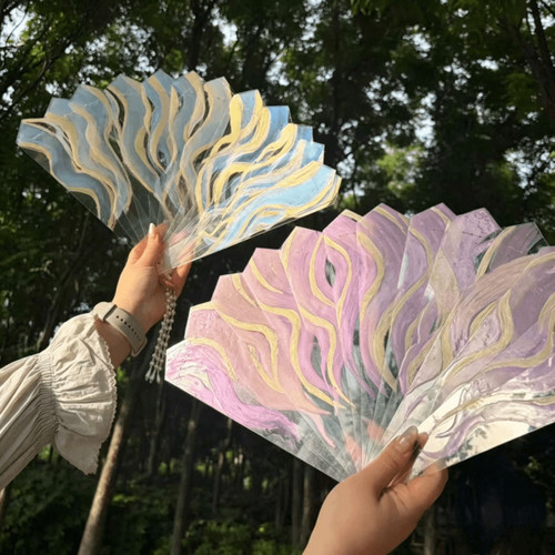 流岚碎金云雾扇DIY材料包