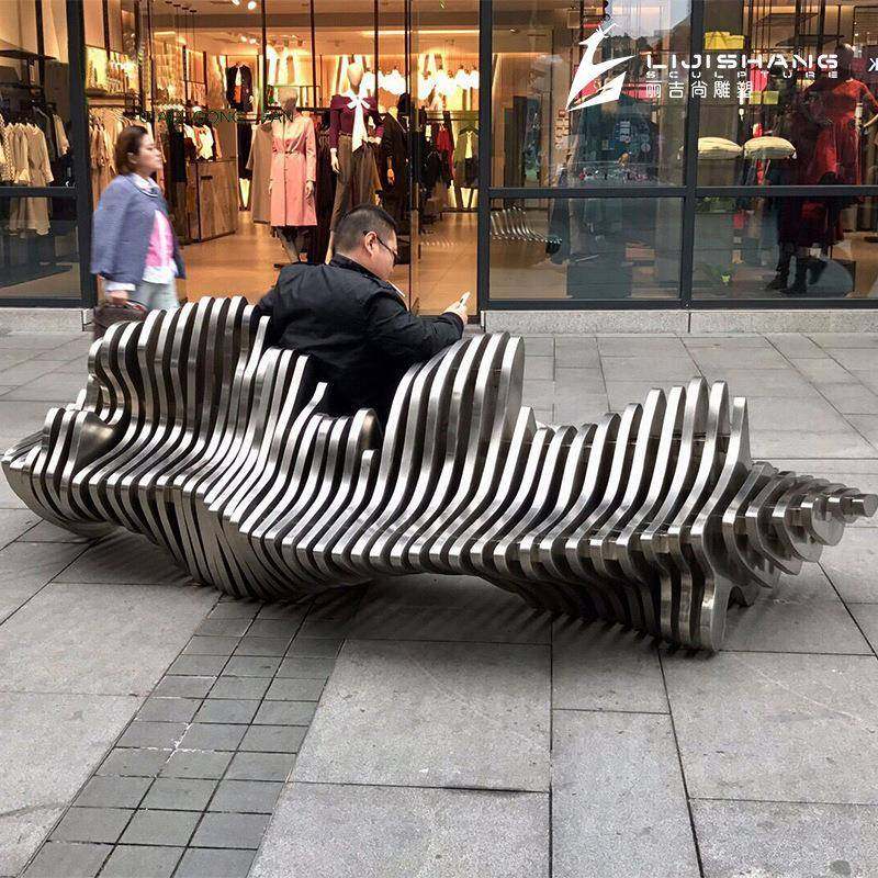 大型商场景观坐凳艺术切片不锈钢座椅休闲坐凳户外广场公园休息椅,机械设备,其他机械设备,淘宝优惠券,粉丝福利购,淘宝优惠卷