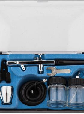 暂时性纹身带气管带双玻璃杯22ml双动喷笔TD-128T