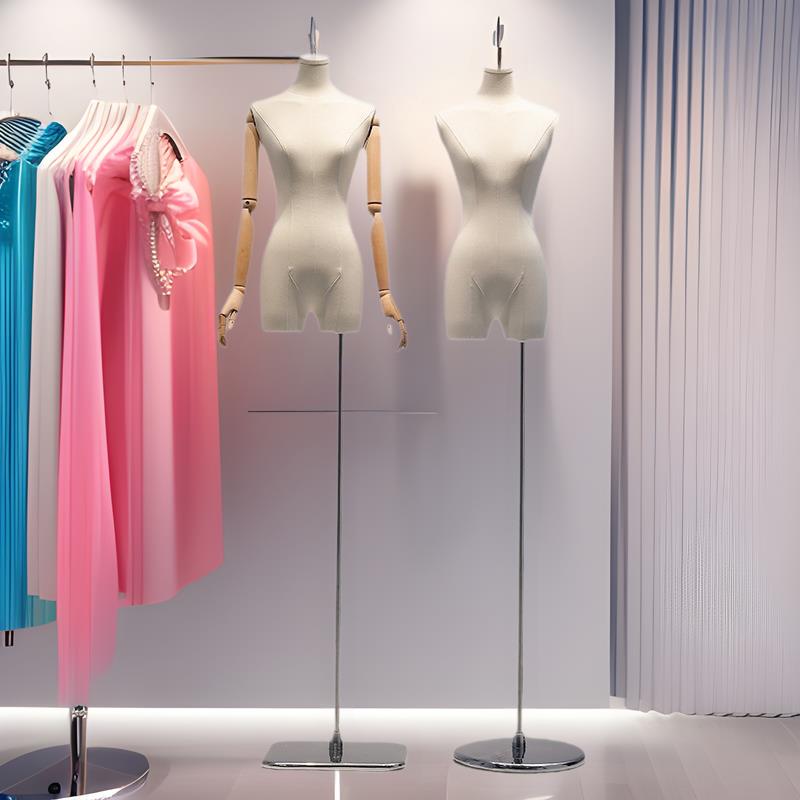 韩版小胸锁骨模特道具女装人台全身人体服装店橱窗模特架子展示架
