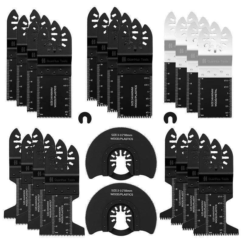 24pc混合万用宝锯片套装万用宝摆动锯片工具附件