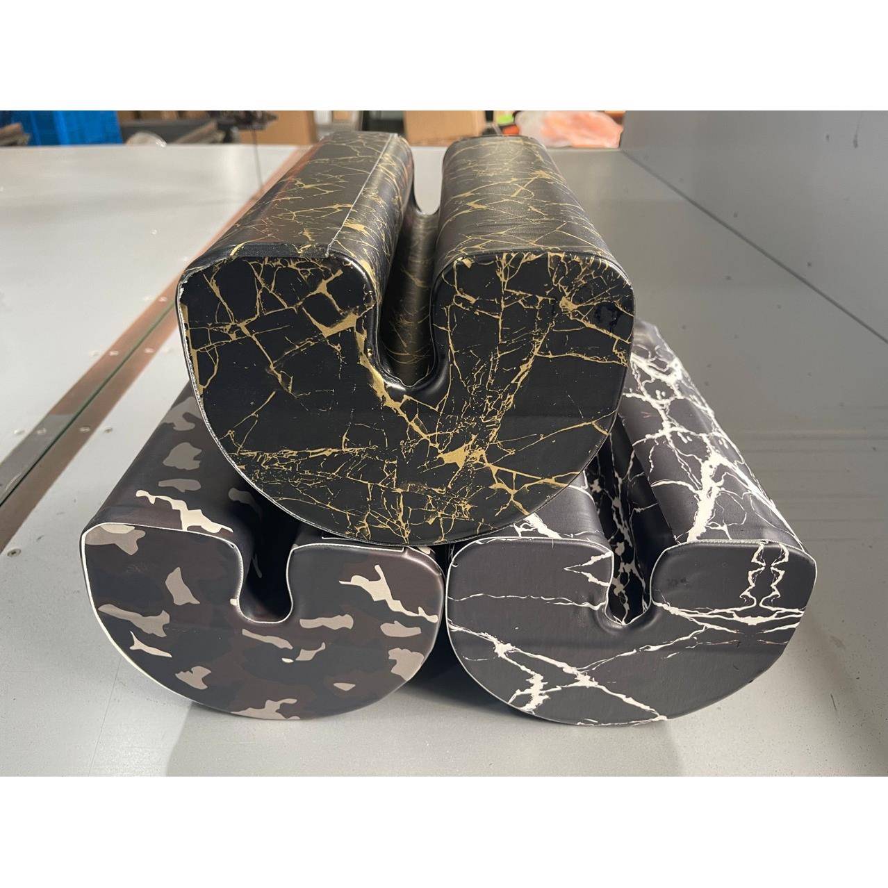 多种高颜值流行PU皮革花纹杠铃卧推保护板保护垫杠铃卧推板卧推垫