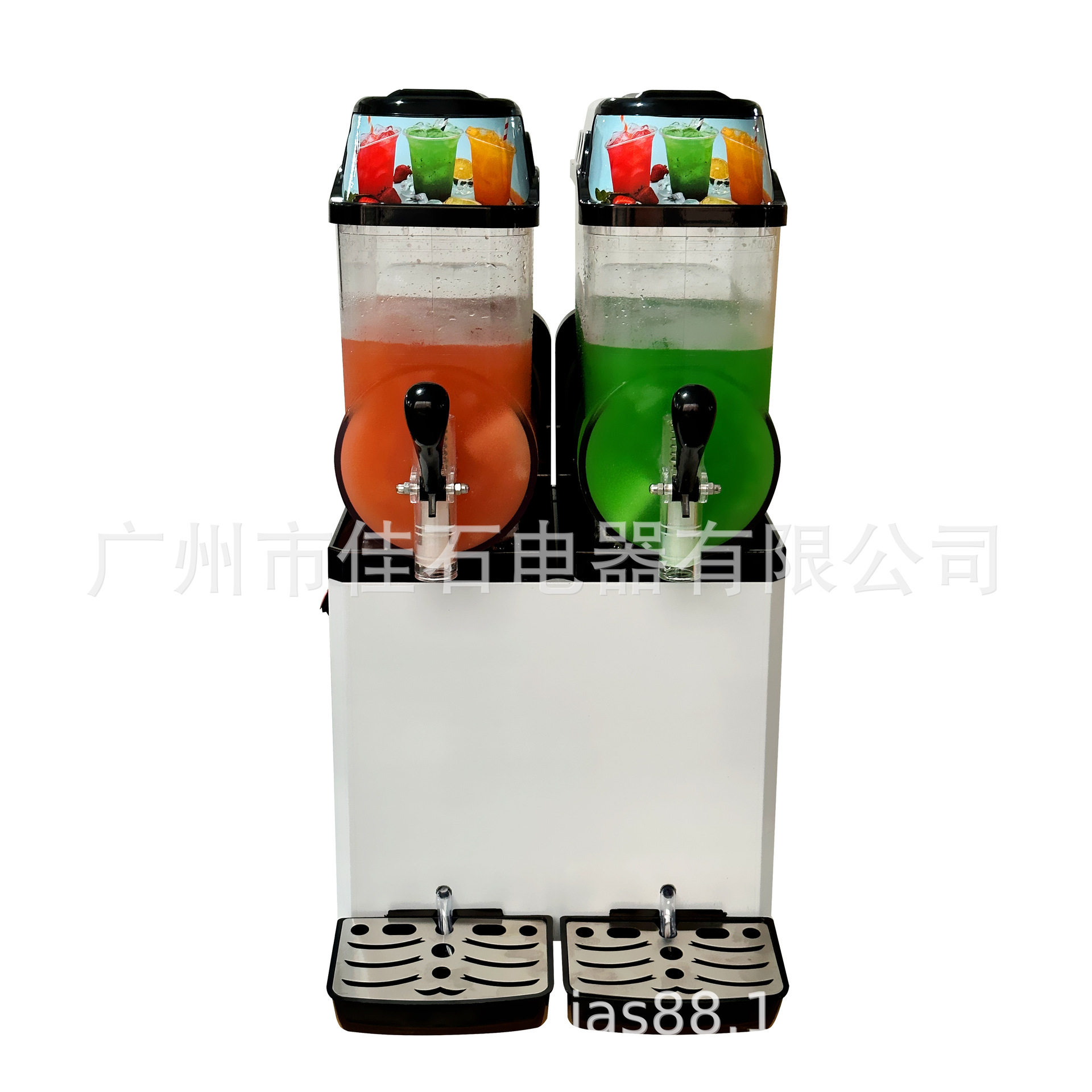 厂家供应冷饮店2缸雪泥机商用110VSlushmachine雪融机
