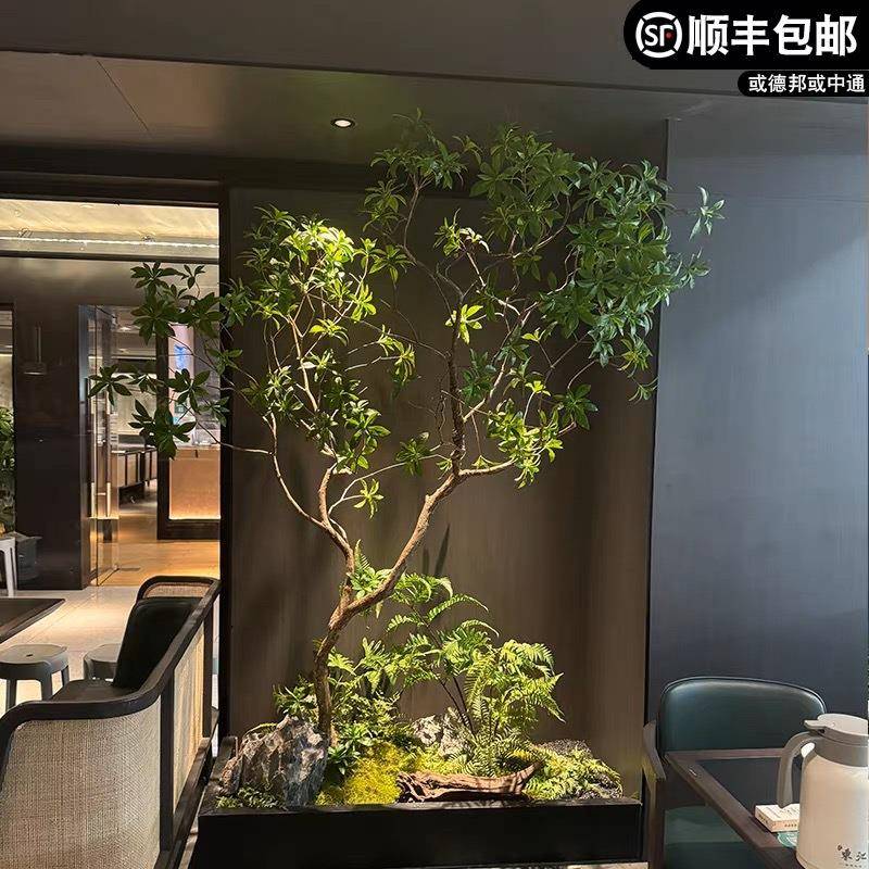 仿真绿植马醉木软装景观酒店别墅造景装饰植被室内外落地装饰假树