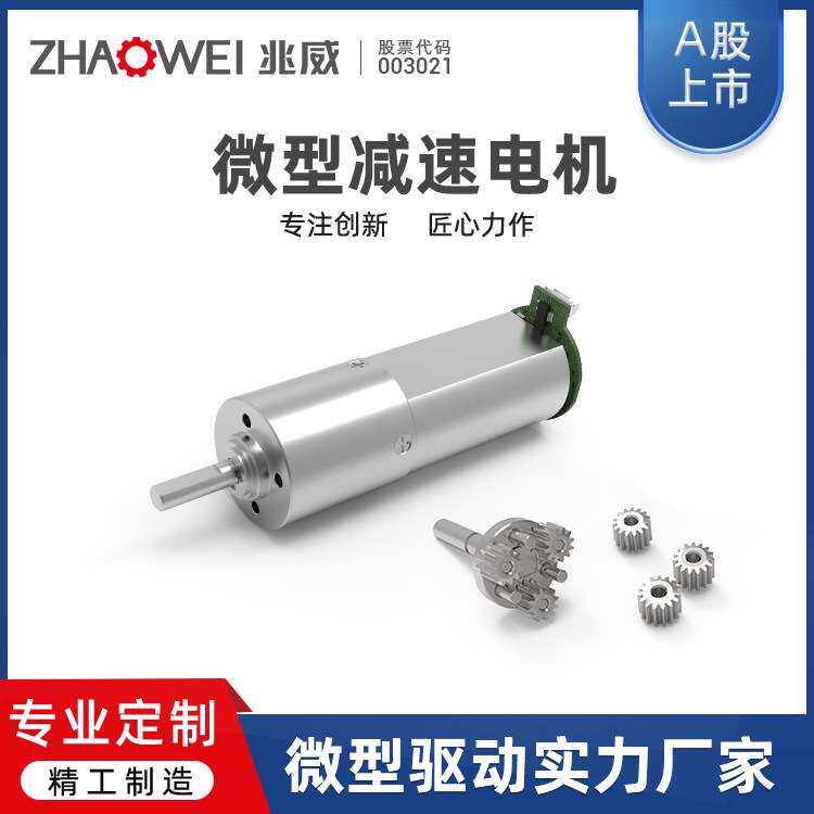 微型直流减速电机新能源汽车电动尾门执行器齿轮箱空心杯电机小型