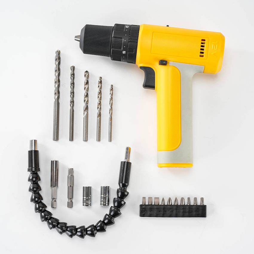 黄色无刷智能家用电钻手持打孔钻墙充电手电钻多功能螺丝