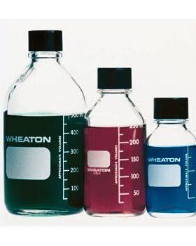 惠顿Wheaton带刻度培养基瓶 带PTFE橡胶塞盖