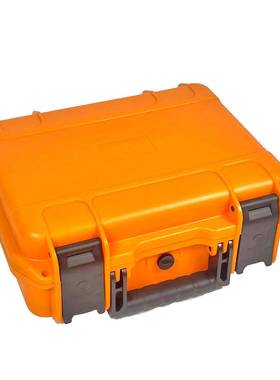 21 橙色PP塑料防护箱 中号手提箱 摄影电子仪器保护箱