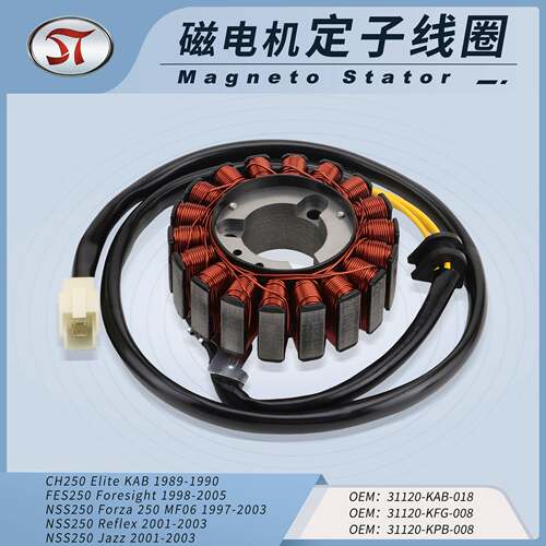 Fosa 250 Forza 250 NSS250 MF06摩托点火磁电机定子线圈