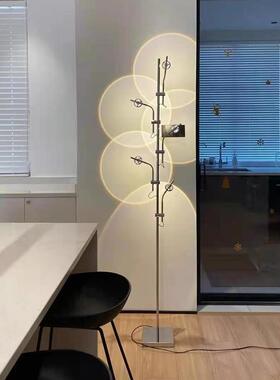 客厅落地灯卧室轻奢床头艺术设计师创意网红落日氛围感光影灯