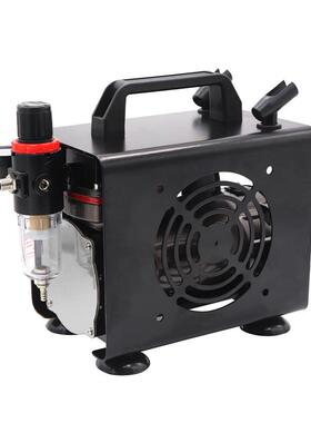 龙牙静音喷漆修补喷笔迷你空压机美容彩绘小型空压机气泵TC-802S