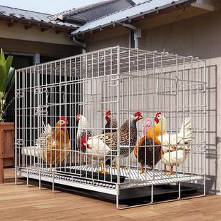 鸡笼子家用室外养鸡笼鸡窝鸡房子鸡舍棚内铁丝网鸭子笼特大号养殖