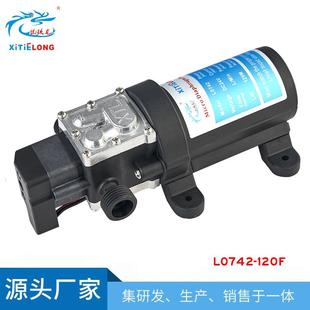 供应高压抽水泵家用小型自吸泵大功率增压泵24V120W电动隔膜泵