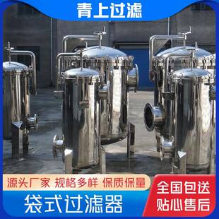 304不锈钢布袋式过滤器农村井水河水泥沙前置大流量工业用过滤器