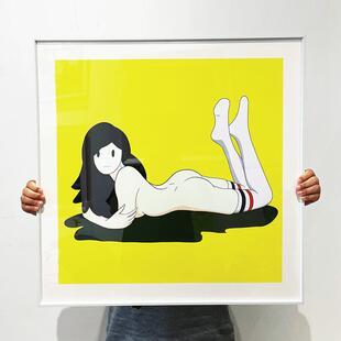 天野健版画TakeruAmanoVenus装饰画潮流艺术美女画玄关卧室挂画