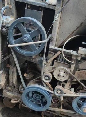 洋马1180收割机割取割台改装双槽B702条双皮带轮C70改双槽b70