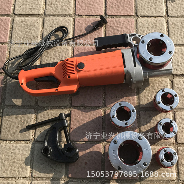 SQ-2手提式电动套丝机 手持式电动钢管攻牙机 镀锌管绞丝机220V