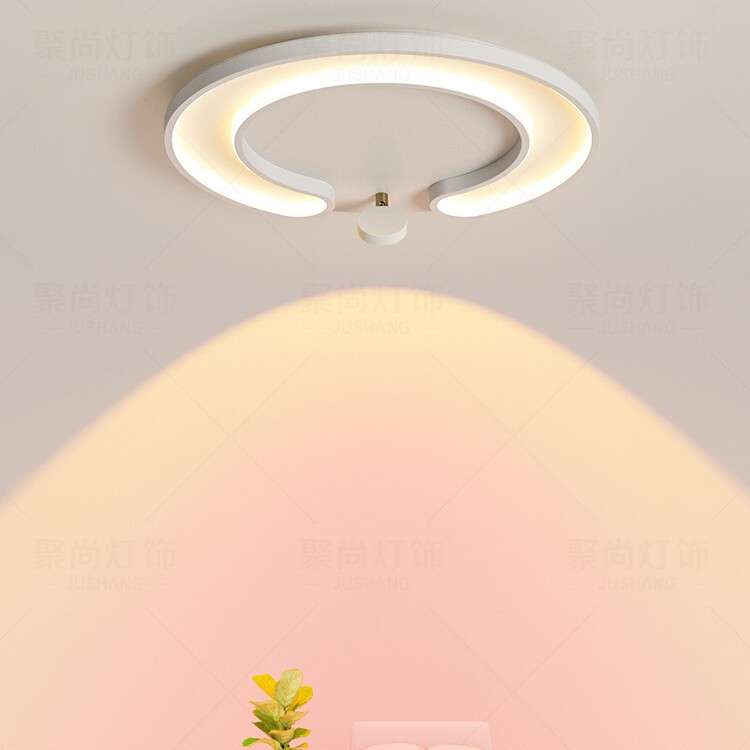 卧室灯现代简约主卧女孩房间吸顶灯网红温馨浪漫情调氛围落日灯