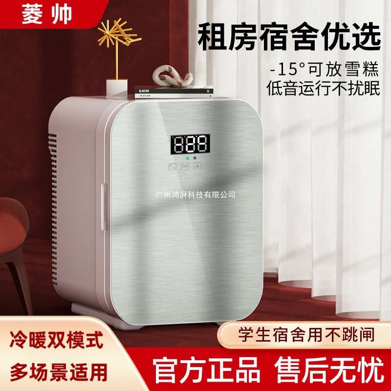 菱帅车载迷你小冰箱迷你宿舍出租房小型母乳单人用冷藏箱车家两用