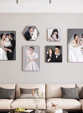 创意照片相框挂墙组合餐厅客厅婚纱照墙面装饰墙上相册相片背景墙