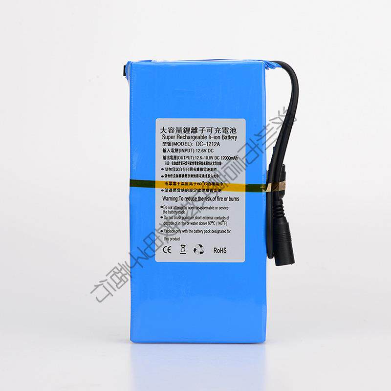 厂家直销3.7;8.41V;12V大h容量多用途可充备298V用锂电池(2000mA)