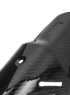 摩托车排83446气管防烫盖斜三耐角碳纤隔维热板保护壳隔热罩通用