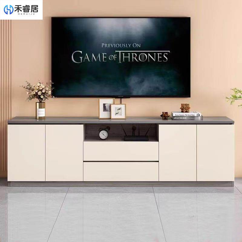实木电视柜矮柜储物柜加高落地式现代简约客厅卧室电视机柜带抽屉