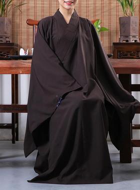 士庄严品海青居服厂直台麻麻纱夏季HQ僧服长款男女家服销装三色可