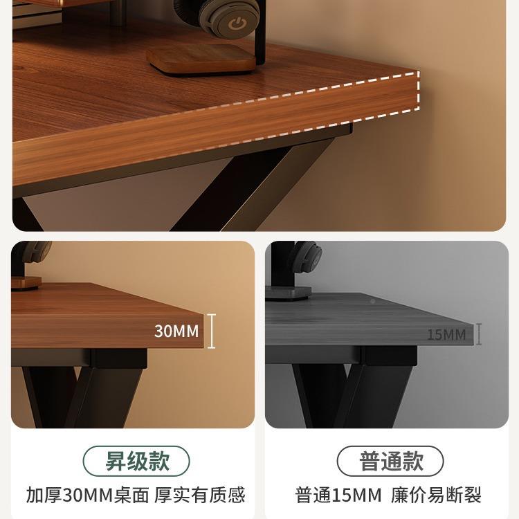 脑桌台式家用书电桌简约办公桌工作台室学卧生写双字CZ0054桌人电