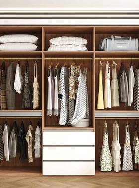 分段式小衣卧室家用NF级欧松板平柜58628开门成品大橱柜现代简约